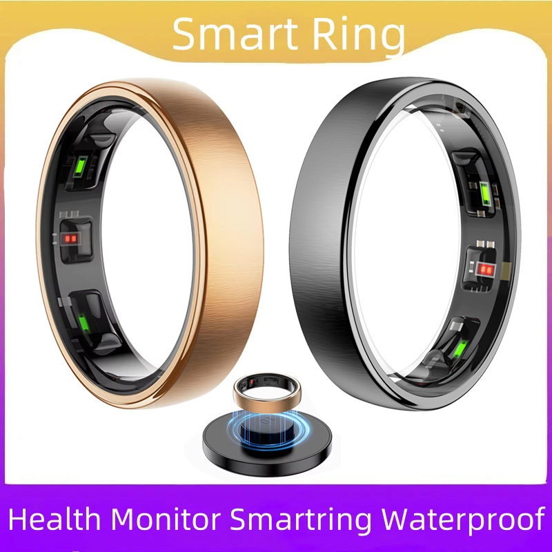 Blood Oxygen Monitor - R10 Steel Smart Ring for Men