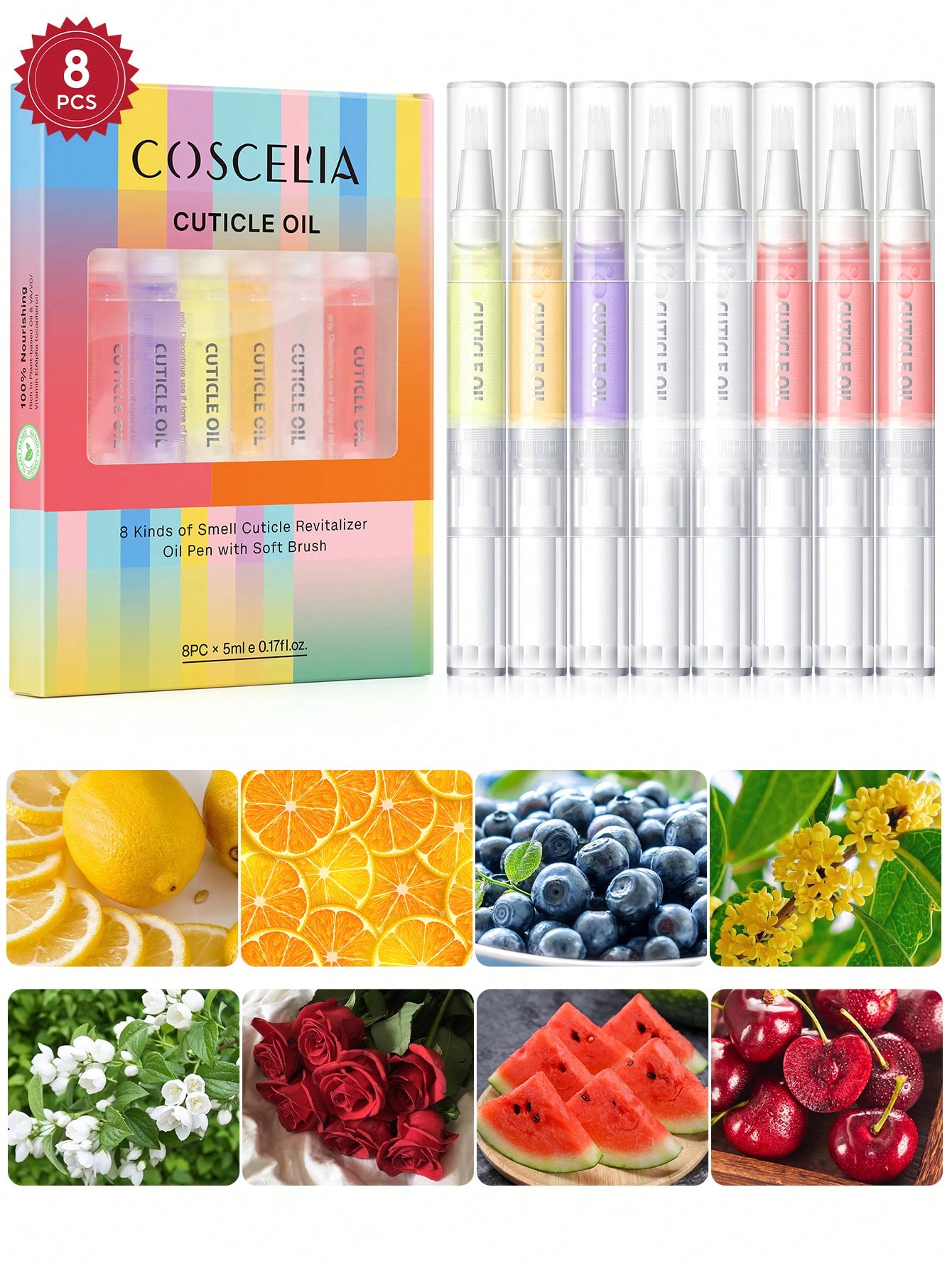 Health & Wellness Fairs - coscelia 1/4/5/8/16PCS 5ML Nail Cuticle Oil