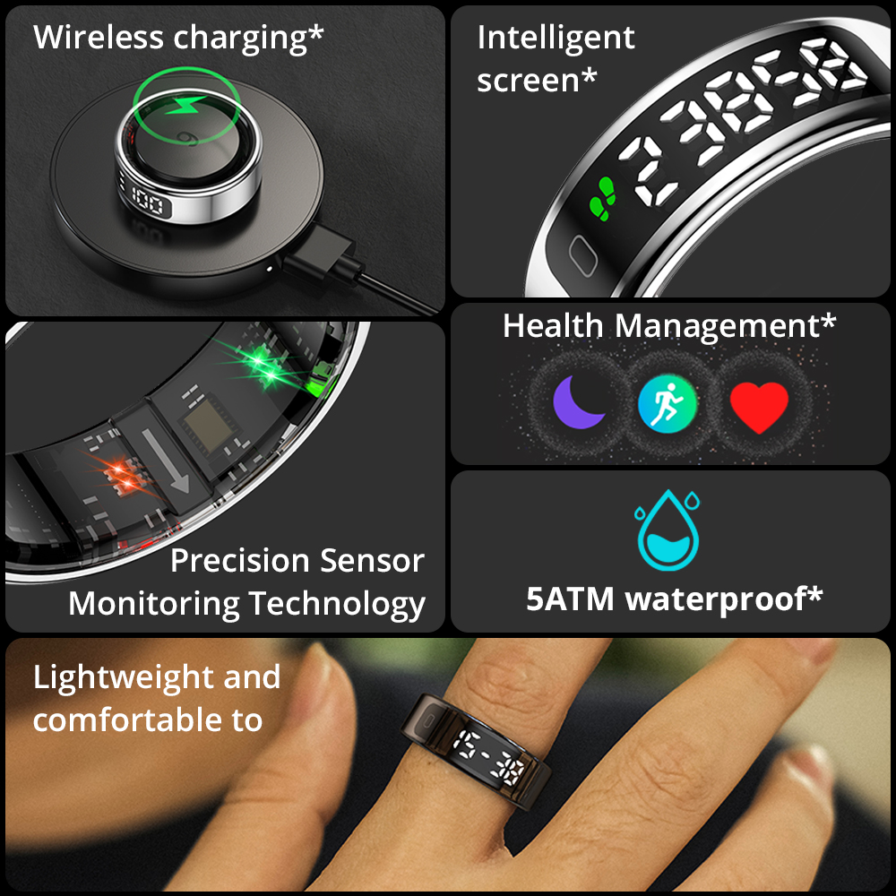 COLMI R12 Smart Ring with Disp - огляд і ціна Blood Oxygen Monitor