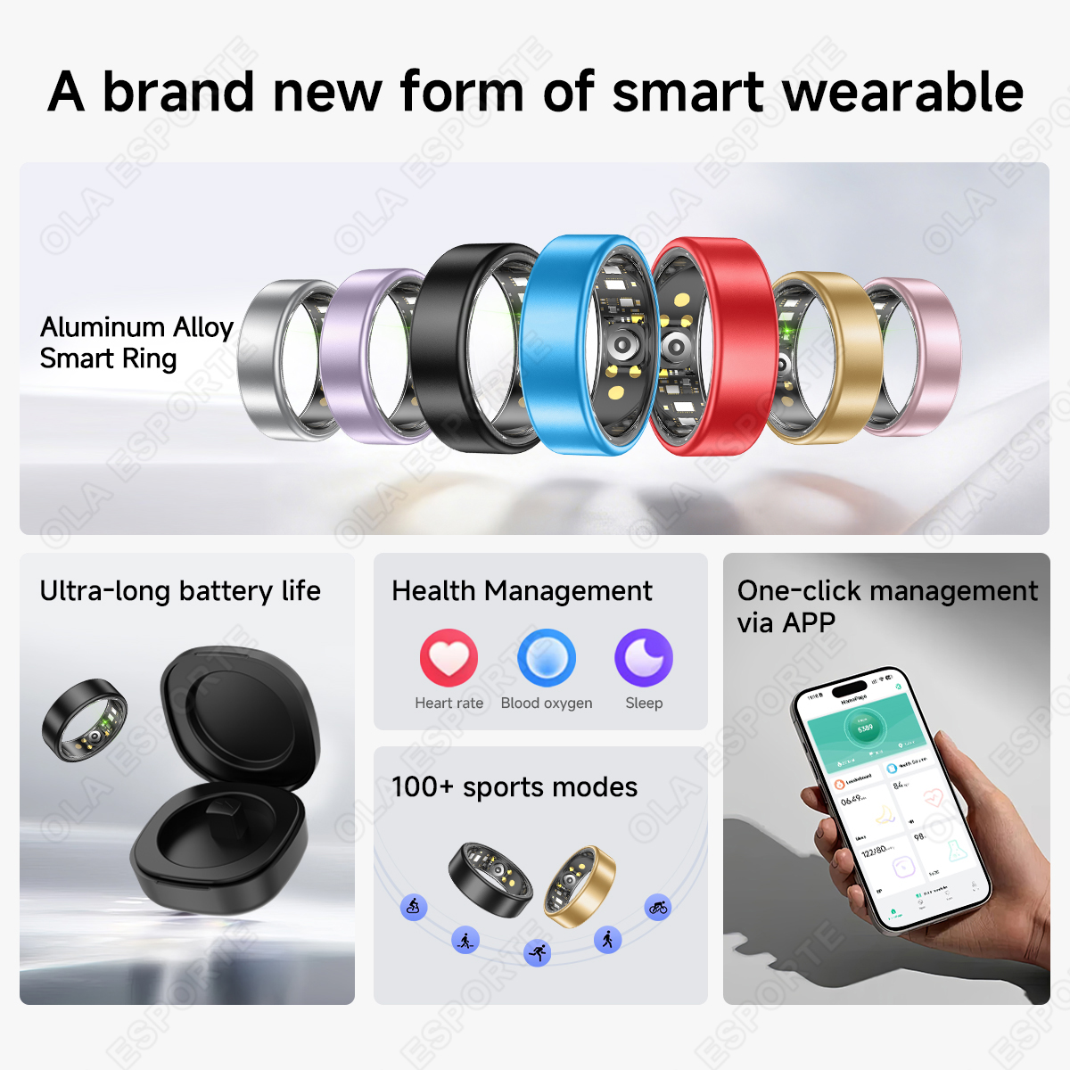 New Smart Ring Men Women, Hear - огляд і ціна Blood Oxygen Monitor