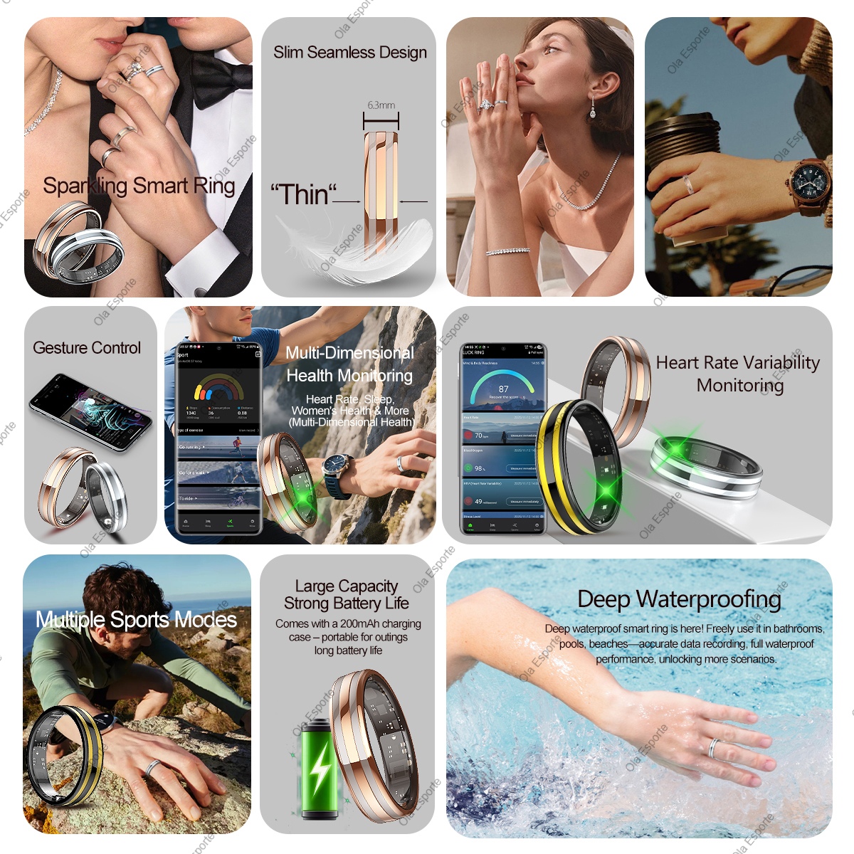 New Smart Ring Female Health T - огляд і ціна Blood Oxygen Monitor