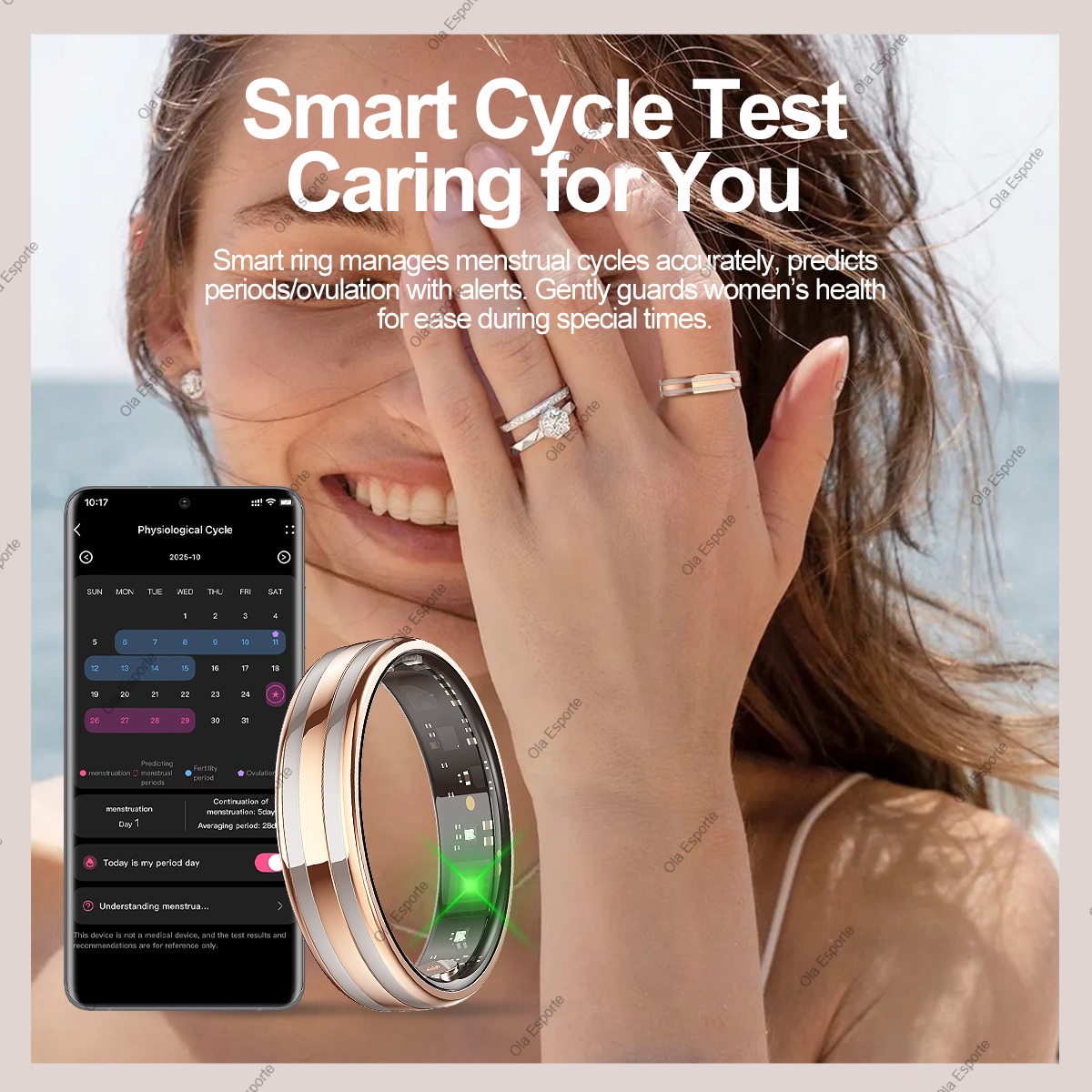 New Smart Ring Female Health T - огляд і ціна Blood Oxygen Monitor